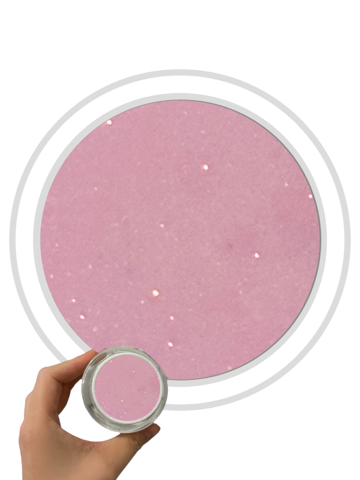 Rubber Makeup Gel mit Glitter 001