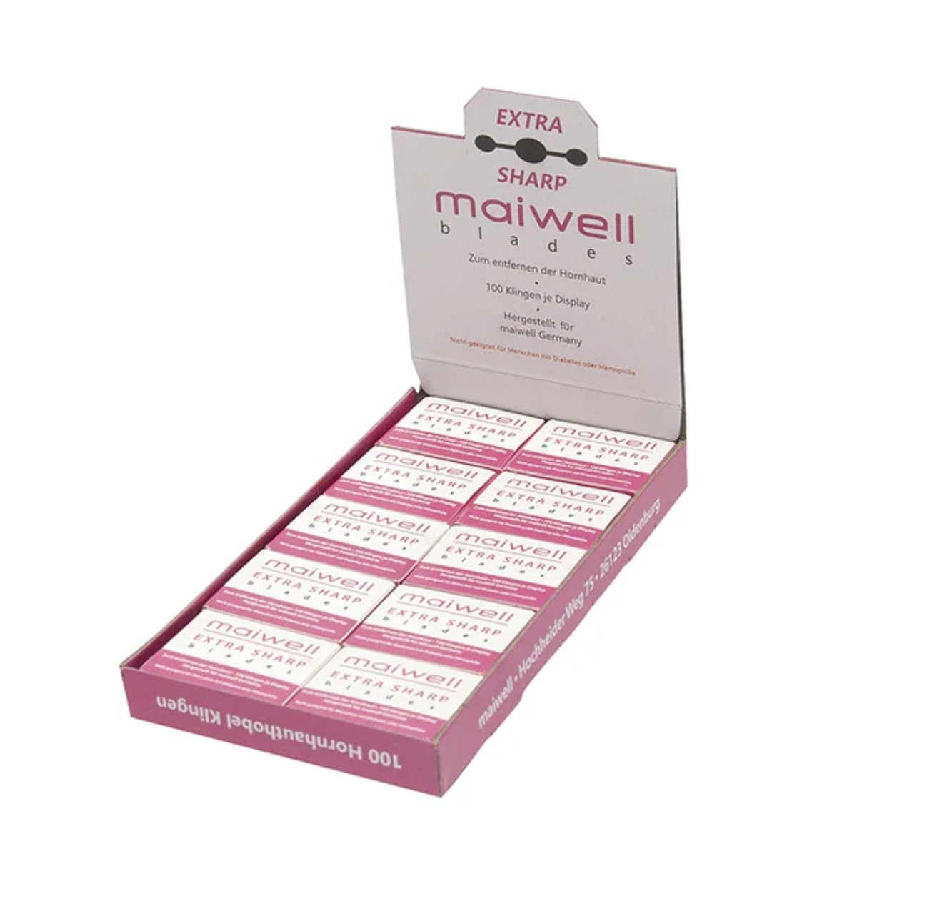 Ersatzklingen für Hornhauthobel 100 Stück