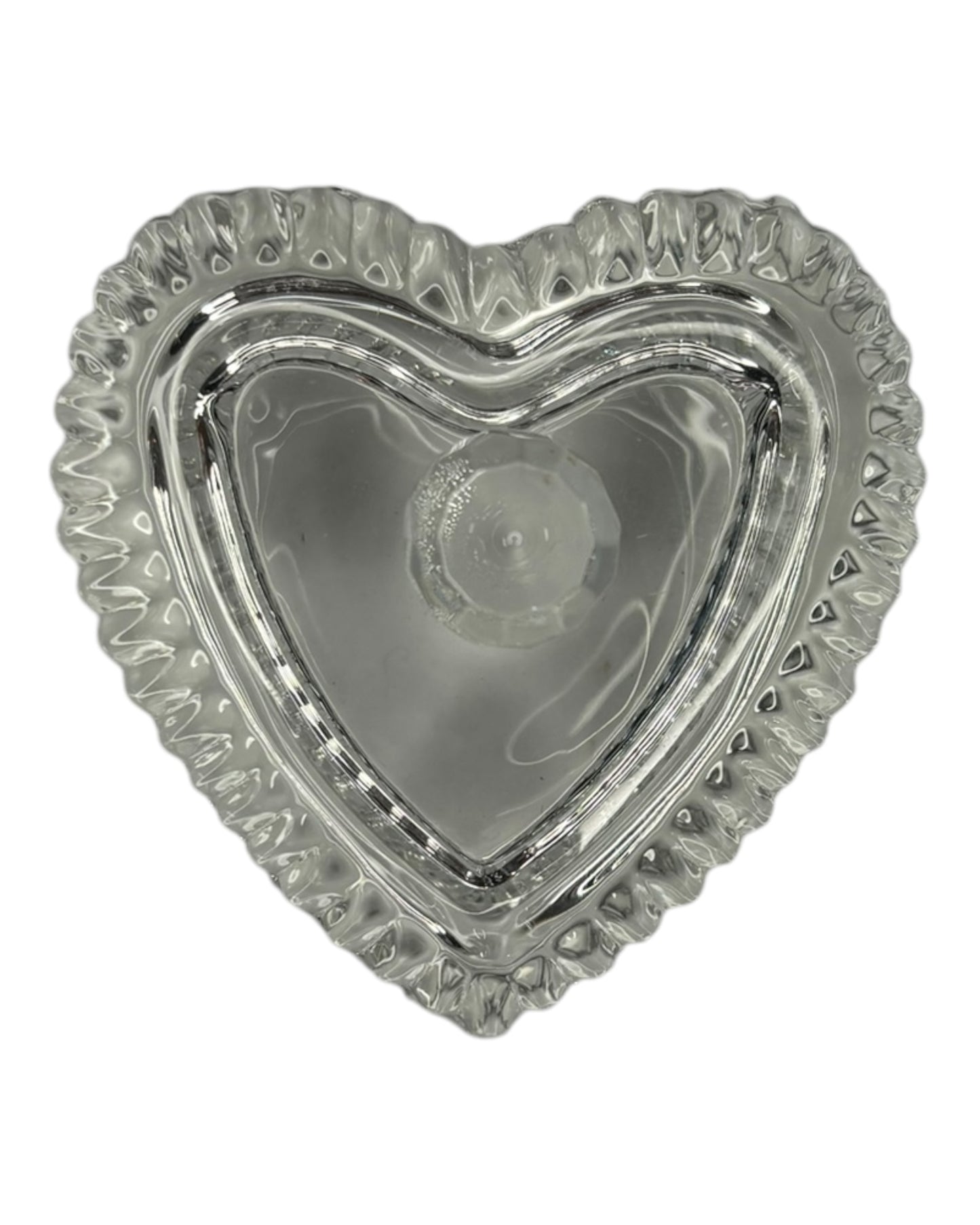 Acrylpulver Behälter Glas Herz