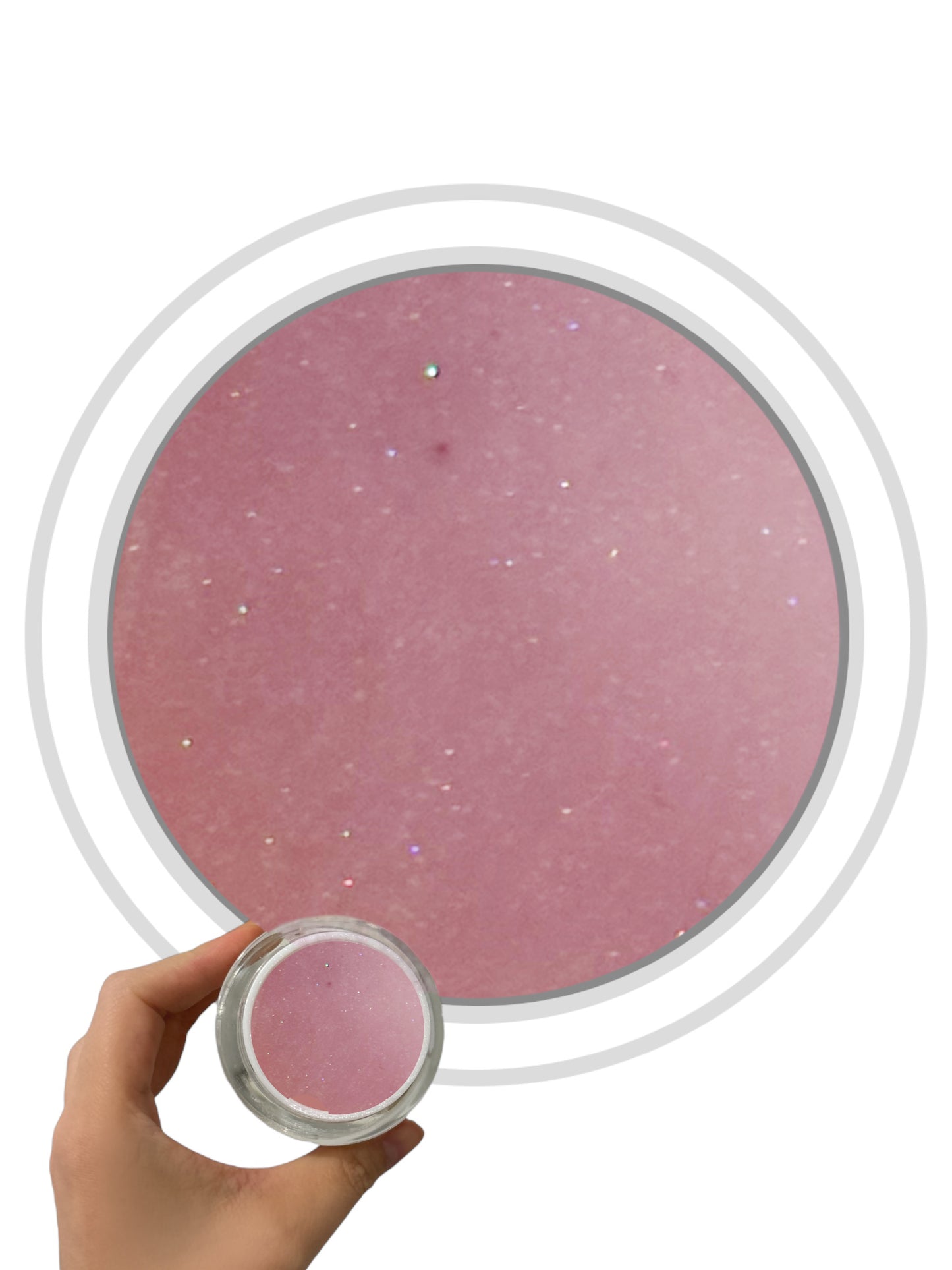 Rubber Gel mit Glitter 027