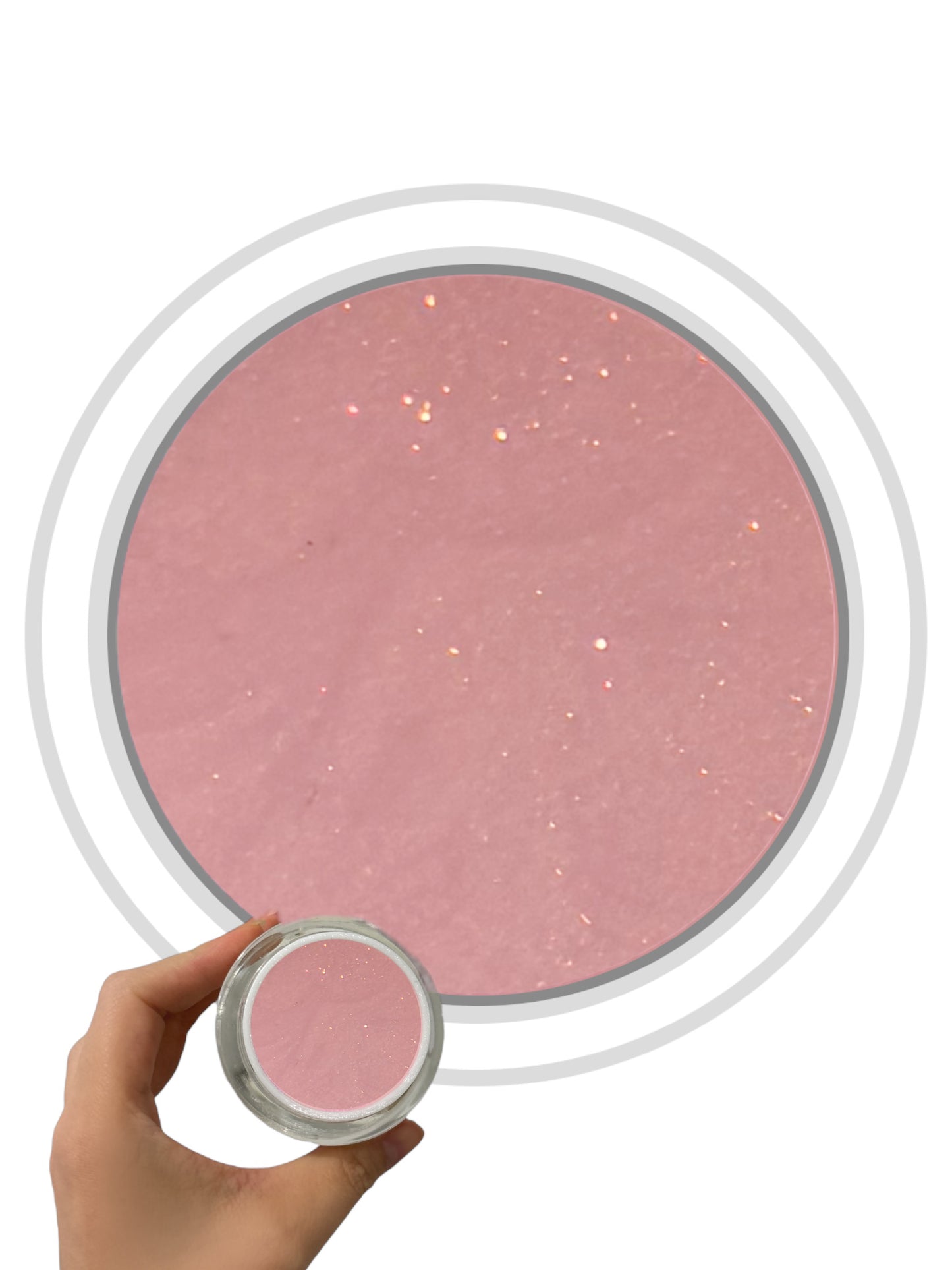 Rubber Gel mit Glitter 018
